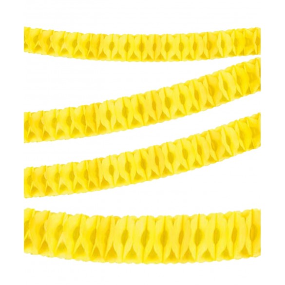 Guirlande papier ignifugée jaune