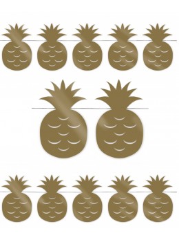 Guirlande ananas dorés