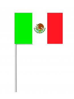 10 Drapeaux papier Mexique