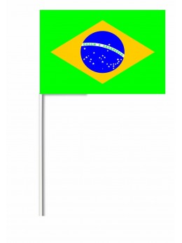 10 Drapeaux papier Brésil
