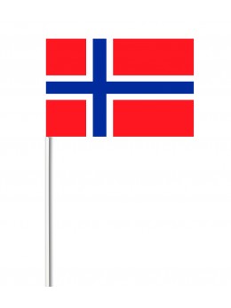 10 Drapeaux papier Norvège