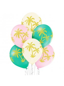 6 ballons jungle palmiers