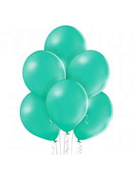 8 Ballons Vert d'eau 30cm