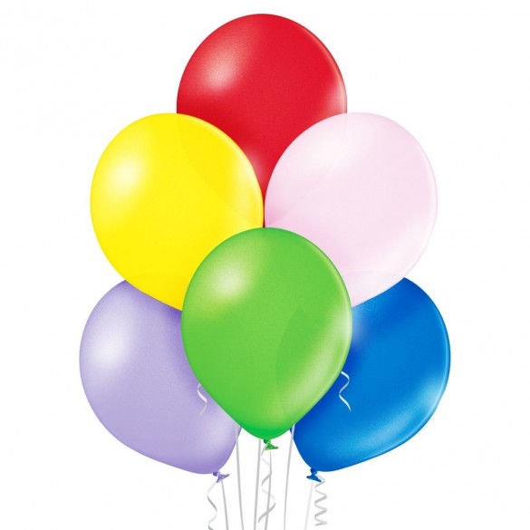 8stk ballons 30cm JOYEUX ANNIVERSAIRE MULTICOLORES 