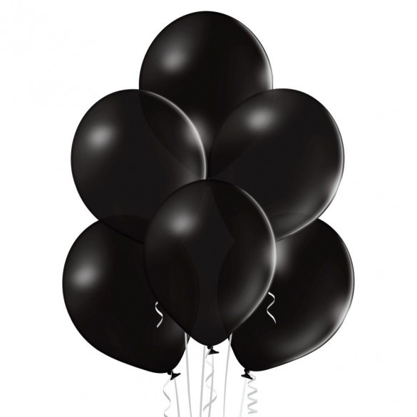 20 ballons noir  ballon de baudruche pas cher- Fête en folie