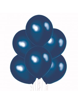 50 ballons bleu nacré