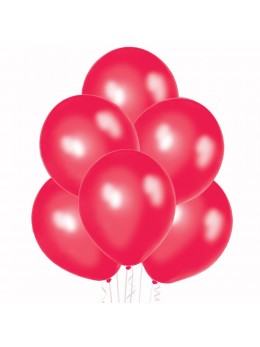 50 ballons rouge nacré