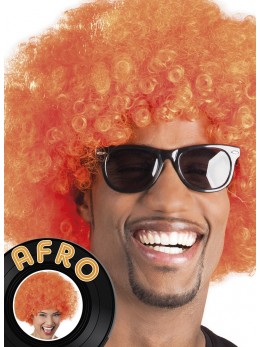 Perruque Afro Orange promo