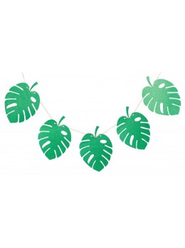 Guirlande 10 feuilles tropicales
