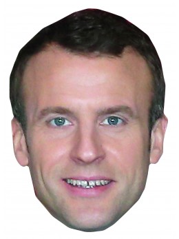 Masque carton Emmanuel Macron
