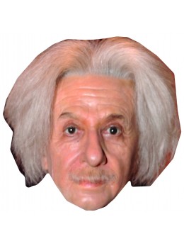 Masque carton Albert Einstein