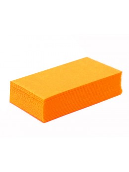 50 serviettes papier mandarine pliage rectangle