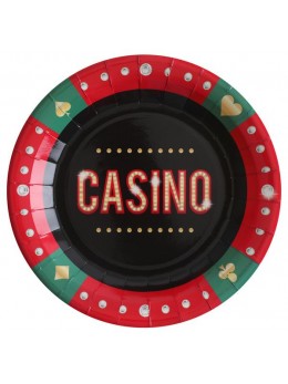 8 Assiettes Casino 22.5cm
