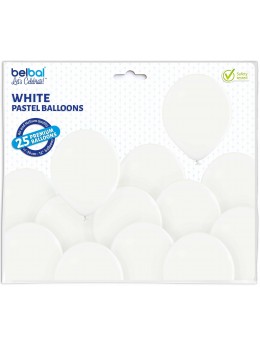 25 ballons premium blanc