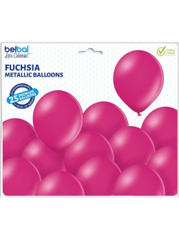 25 ballons premium fuchsia métal