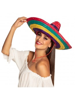 Sombrero mexicain bariolé Puebla