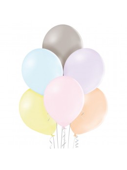 50 ballons pastels assortis 30cm