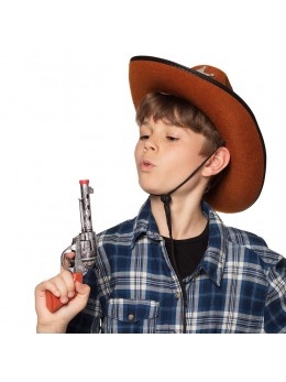 Pistolet cowboy plastique 20cm