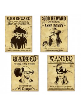 4 Wanted pirate