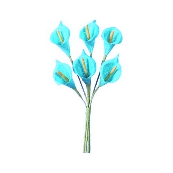 Bouquet Arum turquoise