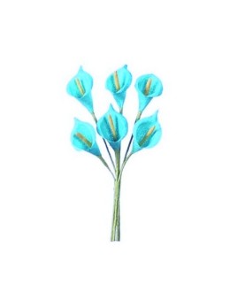 Bouquet Arum turquoise