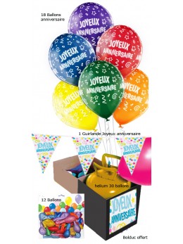 Kit anniversaire Ballons volants