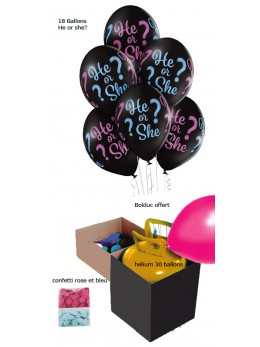 Kit baby shower helium ballons volants