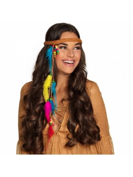 Bandeau hippie avec plumes