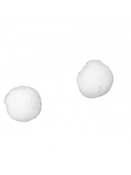 Sachet 4 boules de neige coton 8cm