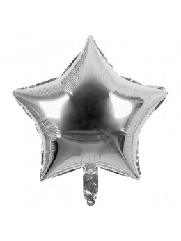 Ballon étoile argent 45cm