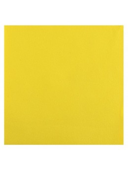 25 Serviettes intissé jaune