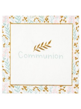 20 serviettes papier communion
