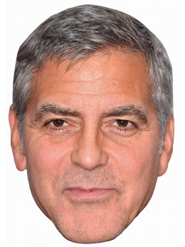 Masque carton Georges Clooney