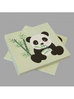 20 Serviettes papier Panda