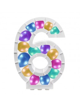 Structure chiffre 6 spécial ballons
