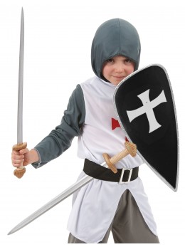 Kit bouclier et 2 épées chevalier croisé enfant