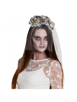 Serre tête mariée zombie
