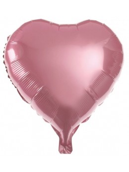 Ballon alu coeur rose