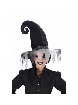 Chapeau sorcière élégante noire