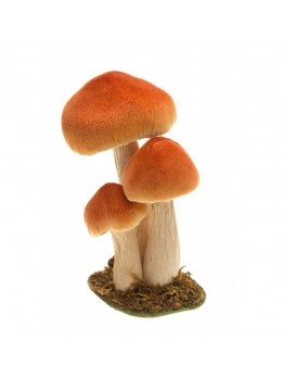 3 champignons 17cm sur socle