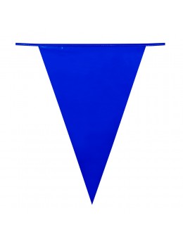 Guirlande triangle luxe bleu 10m