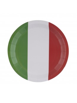 8 Assiettes carton Italie