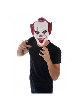 Masque clown tueur plastique