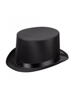 Chapeau haut de forme satin noir