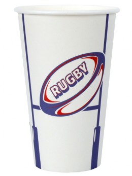 10 Gobelets rugby 50cl