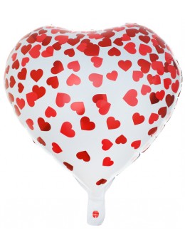 Ballon petits coeur rouge 45cm