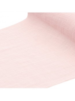 Nappe coton lavé rose 125cm par 240cm
