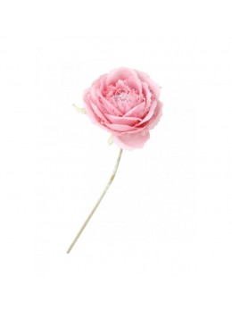 Fleur camélia rose 10cm par 34cm