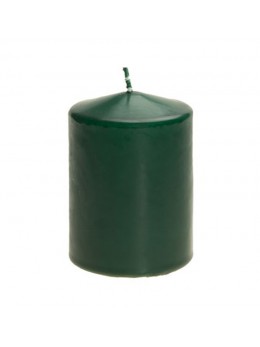 Bougie cylindrique vert jungle 6cmx10cm