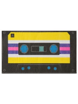 20 Serviettes cassette 80's 90's